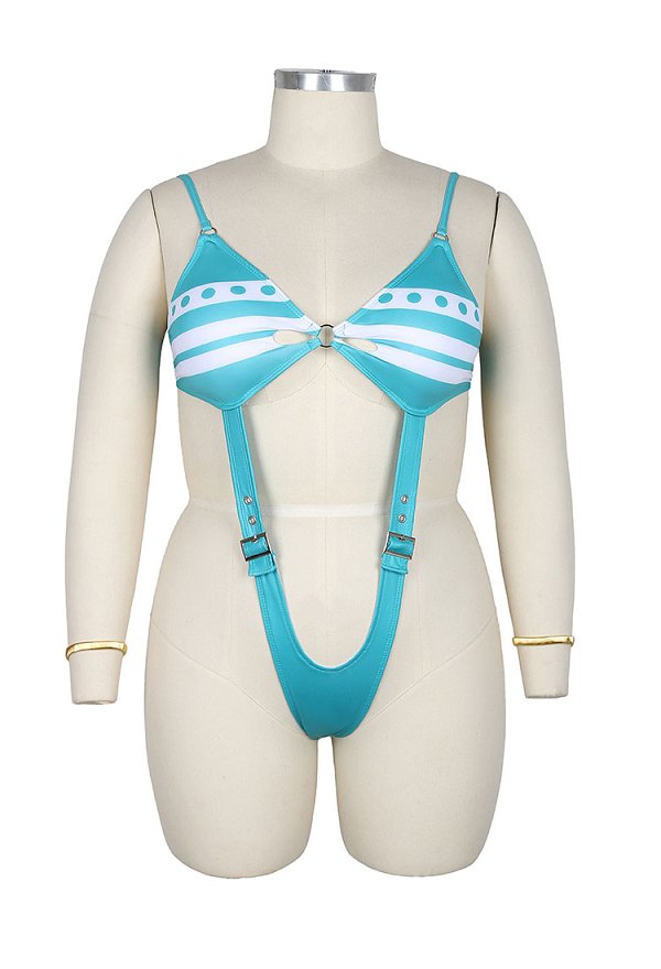 Übergröße Nami Derivative Sexy Bodysuit Cutout Lingerie Rock Gürtel Socken Arm Zubehör Dessous
