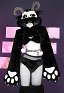 Furry Paw Sexy Lingerie Kawaii Plush Homewear Sheep Style Paw Gloves Hoodie Top and Bra Panty with Stockings