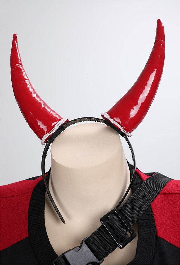 Ensemble de Combinaison de Moto Démoniaque avec Body et Jupe Courte Avec sac Banane et Bandeau