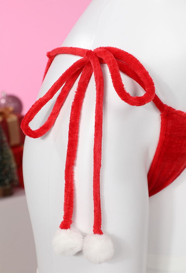 Sexy Weihnachts Elch Kostüm aus Plüsch mit kurzem Oberteil und Shorts, inklusive Haarband und Halsband Sexy Weihnachts Elch Kostüm aus Plüsch mit kurzem Oberteil und Shorts, inklusive Haarband und Halsband