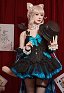 Lynette Derivative Sexy Dress Suit Vestido Bowknot sin Tirantes y Mangas con Cola y Medias