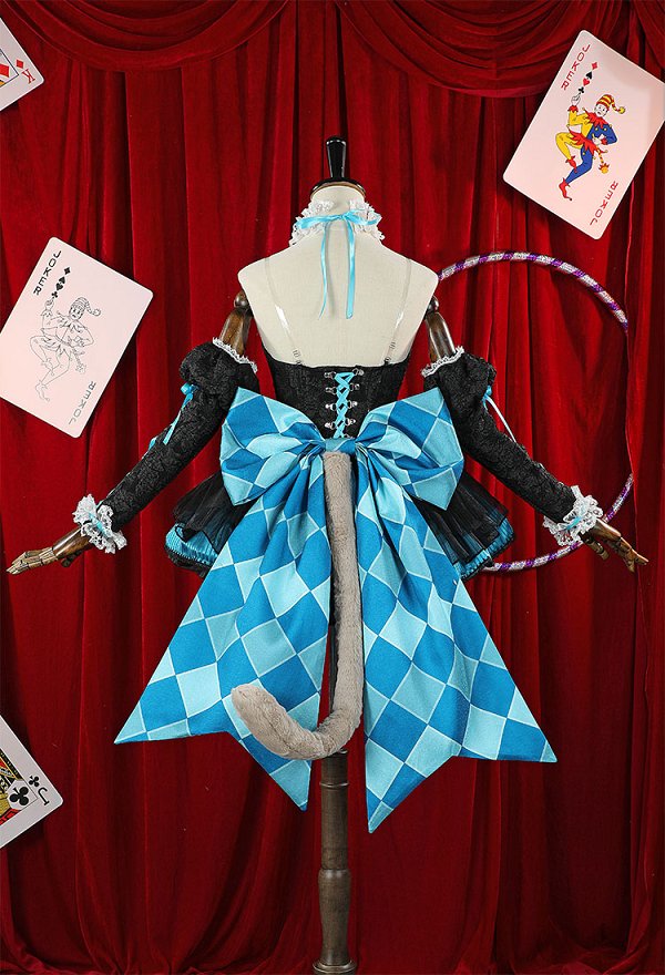 Lynette Derivative Sexy Dress Suit Vestido Bowknot sin Tirantes y Mangas con Cola y Medias