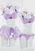 PM Dérivé Ensemble de Lingerie Sexy en Peluche Homwear Soutien-Gorge en Fourrure Violet avec Mini-Jupe et Tour de Cou