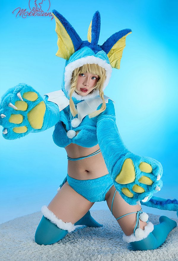 PM Derivative Bikini Furry Paw Sexy Lingerie Kawaii Plush Homewear Top de pata peluda y Braga de Sujetador con Medias