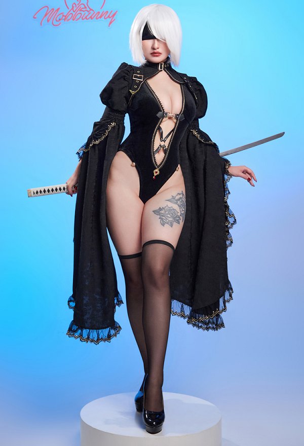 Bayonetta Derivative Sexy Dessous Set Lingerie Hohlbody und Mantel mit Rock und Halskette Bayonetta Derivative Sexy Dessous Set Lingerie Hohlbody und Mantel mit Rock und Halskette
