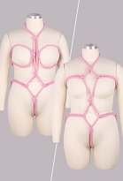 Talla Grande Accesorios Eróticos Sexy Cuerda de Cáñamo Rosa Cadena para el Cuerpo Accesorios Bondage Talla Grande Accesorios Eróticos Sexy Cuerda de Cáñamo Rosa Cadena para el Cuerpo Accesorios Bondage
