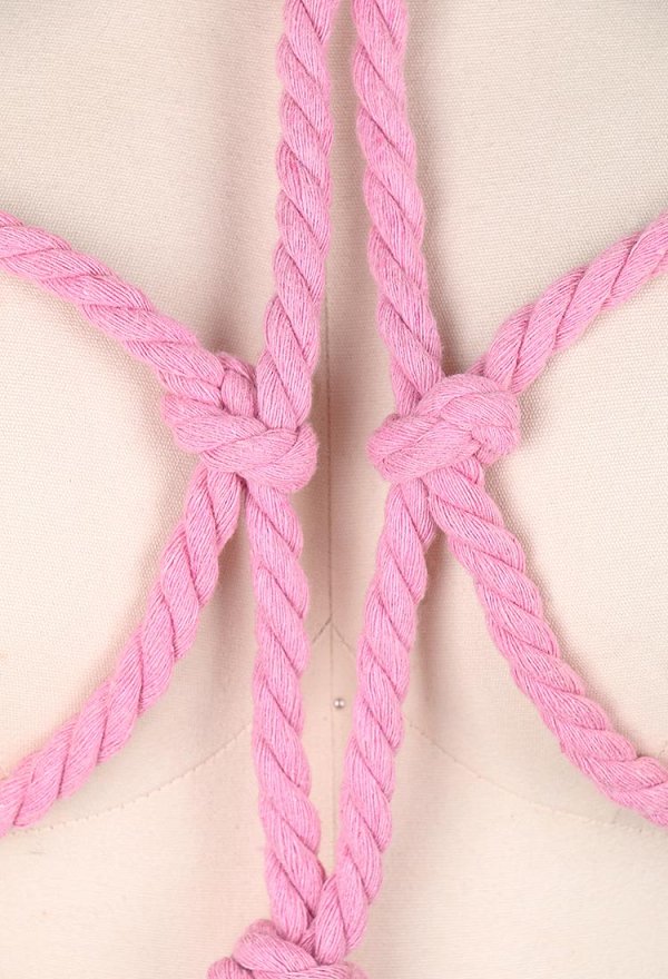 Talla Grande Accesorios Eróticos Sexy Cuerda de Cáñamo Rosa Cadena para el Cuerpo Accesorios Bondage