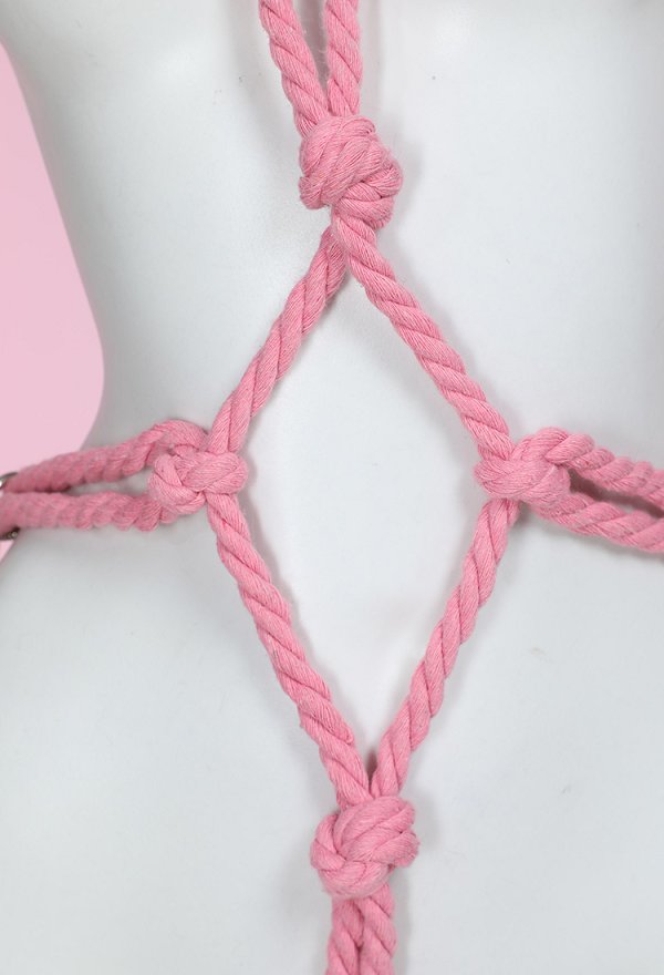 Disfraz de Cosplay Accesorios de Cuerda Rosa Sexy para el Cuerpo con Cadena, Accesorios de Ataduras Disfraz de Cosplay Accesorios de Cuerda Rosa Sexy para el Cuerpo con Cadena, Accesorios de Ataduras
