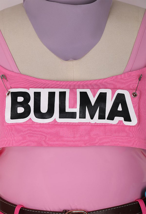 Plus Size Bulma Derivative Sexy Lingerie Set Bodysuit and Crop Top with Skirt Waist Bag