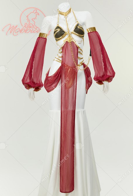 Disfraz de Esclava de la Princesa Leia Conjunto Sexy de Camiseta y Tanga con Collar y Cadena de Pecho