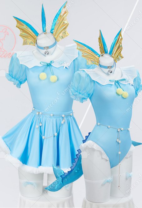 Disfraz de Cosplay Pijama de una Sola Pieza con Falda y Diadema y Collar a Juego