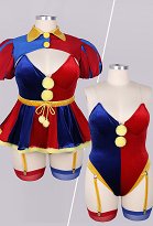 Plus Size TADC Clown Derivative Sexy Lingerie Suit Bodysuit and Mini Skirt with Gloves Hat Plus Size TADC Clown Derivative Sexy Lingerie Suit Bodysuit and Mini Skirt with Gloves Hat