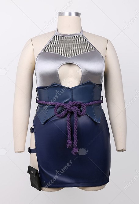 Plus Size Ninja Derivative Sexy Lingerie Set Spliced Bodysuit with Skirt and Waist Shaper