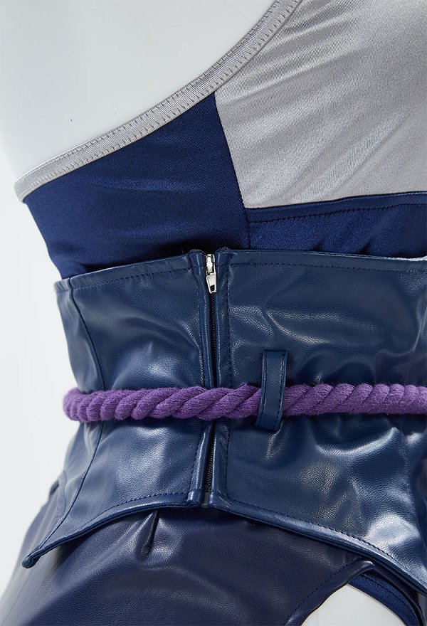 Disfraz de Cosplay Conjunto Sexy Derivado de Ninja con Mono y Falda Mangas y Cinta de la Cintura