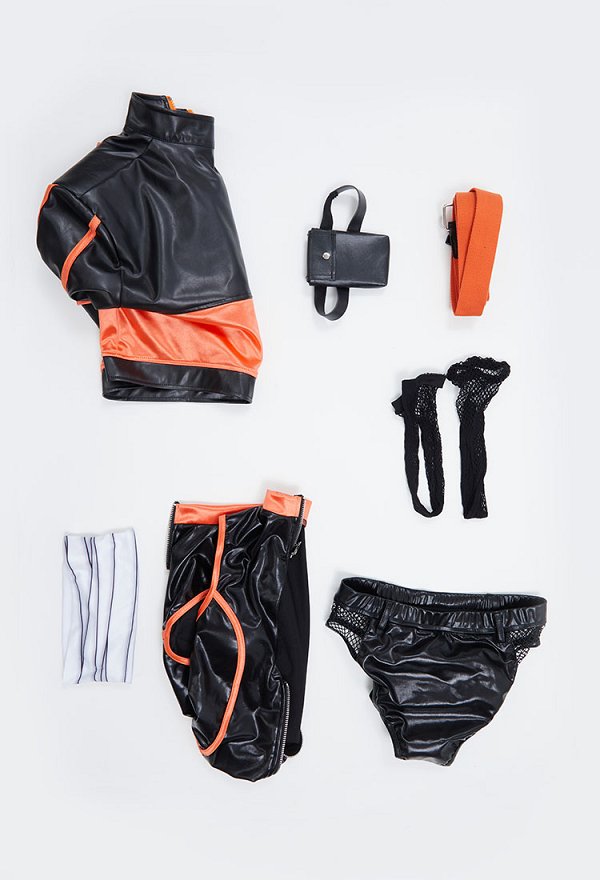 Ninja Lingerie Cosplay Combinaison sexy et short avec ceinture et short Ninja Lingerie Cosplay Combinaison sexy et short avec ceinture et short