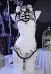 Sora Kasugano Sexy Lencería Conjunto Chino Cheongsam Vestido con Medias Tanga