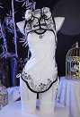 Sora Kasugano Sexy Lingerie Set Chinese Cheongsam Dress with Thong Stockings