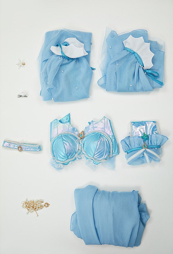 Conjunto de Lencería Sexy Derivado de PM con Top Corto y Braguita Triangular a Juego Falda y Collar