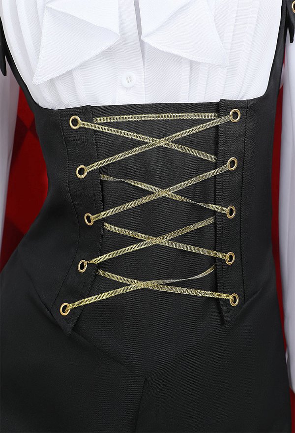 Disfraz de Cosplay Conjunto de camisa y pantalones con peto derivado de Howl capa y collar Disfraz de Cosplay Conjunto de camisa y pantalones con peto derivado de Howl capa y collar