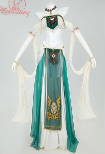 Disfraz de lencería de estilo baile Sexy derivado de la princesa Zelda Top corto y falda con collar para la cabeza