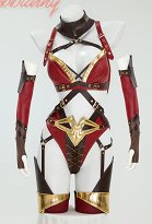 Disfraz de Cosplay Melena Derivado Sexy Conjunto de lencería erótica Hollow Out Tie Top y Pantalones con Guantes Disfraz de Cosplay Melena Derivado Sexy Conjunto de lencería erótica Hollow Out Tie Top y Pantalones con Guantes