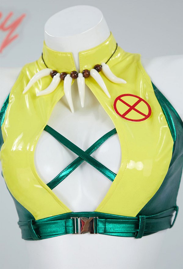 Rogue Derivative Sexy Dessous mit Cutout Oberteil  Lingerie Rock mit Höschen Haarband