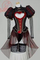 Rojo Reina Derivada Sexy Body Erótico Gótico Estilo Vintage Corazón Hueco Body con Guantes y Coronas Rojo Reina Derivada Sexy Body Erótico Gótico Estilo Vintage Corazón Hueco Body con Guantes y Coronas