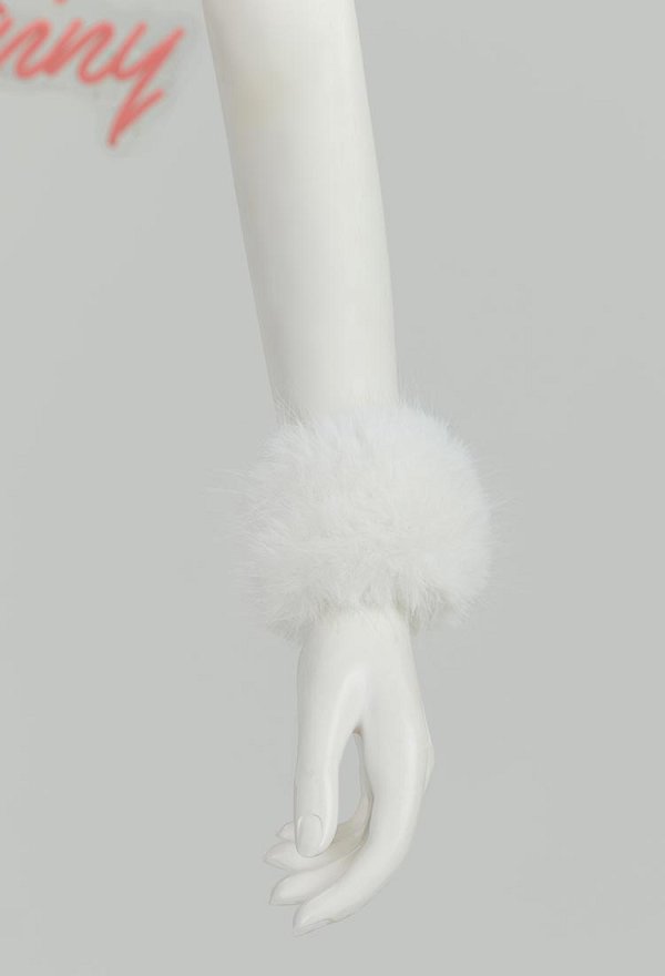 Sexy Lingerie Set Ice Season Plush Kawaii Cat Paw Top and Thong with Tail