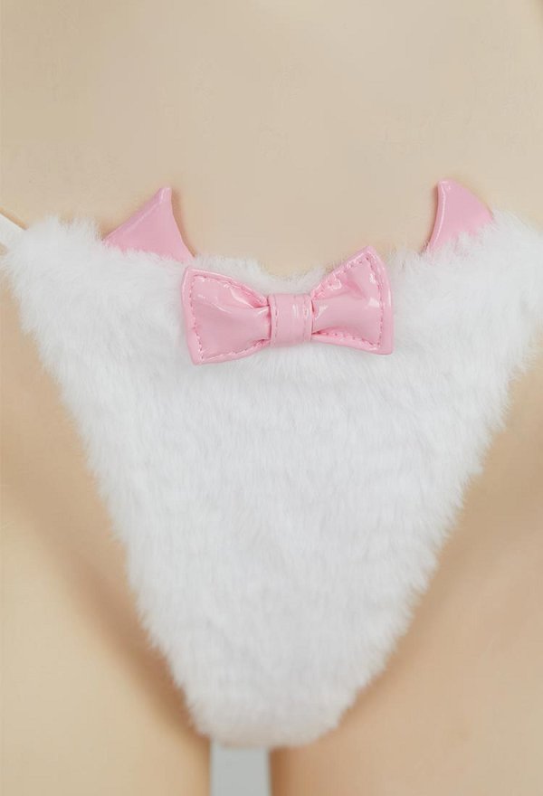 Sexy Lingerie Set Ice Season Plush Kawaii Cat Paw Top and Thong with Tail