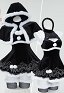 2B Derivado Sexy Vestido Erótico de Navidad de Peluche con Capa y Guantes