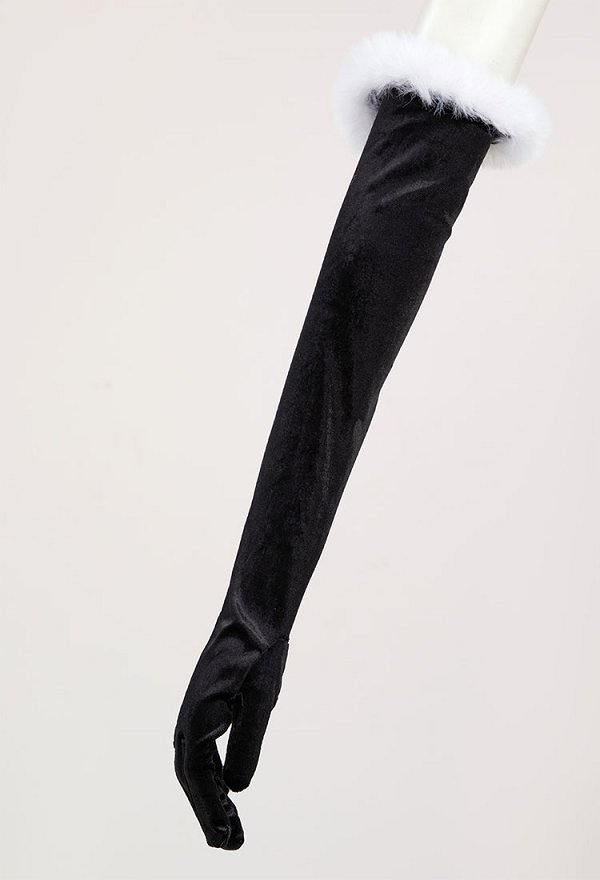 2B Derivado Sexy Vestido Erótico de Navidad de Peluche con Capa y Guantes