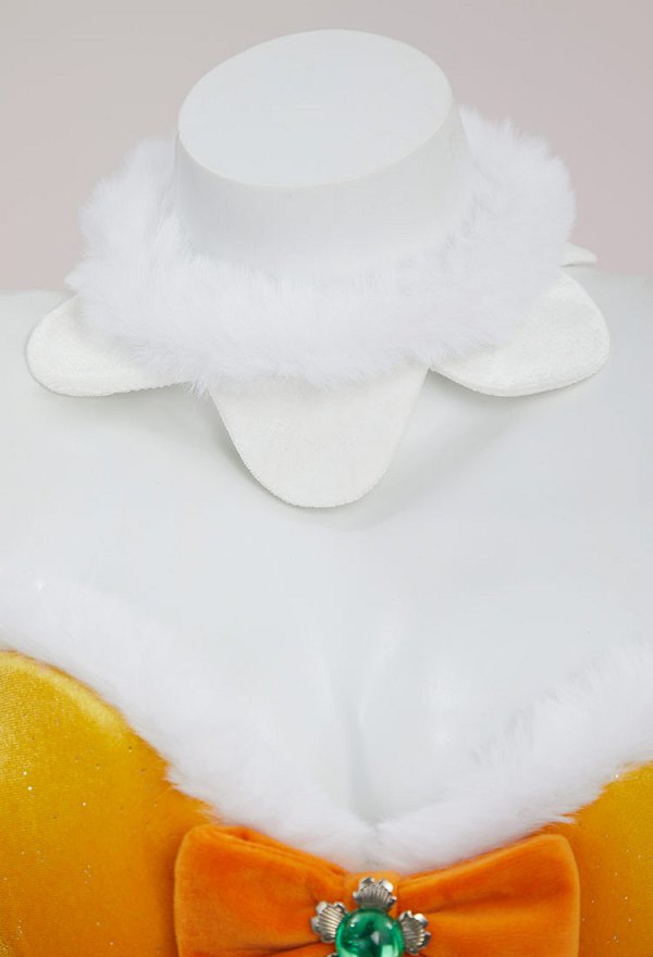 Disfraz de Cosplay Princesa Daisy Derivada Sexy Erotica Conjunto Navidad Vestido Peluche con Capa y Cuello