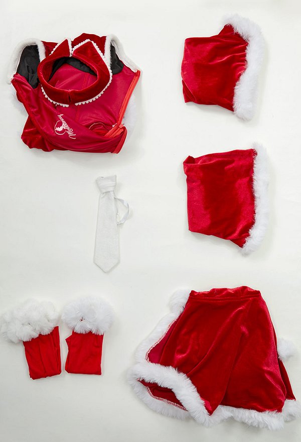 Vocal Derivado Sexy Erótico Navidad Fórmula Ropa Peluche con capa y mangas de la mano