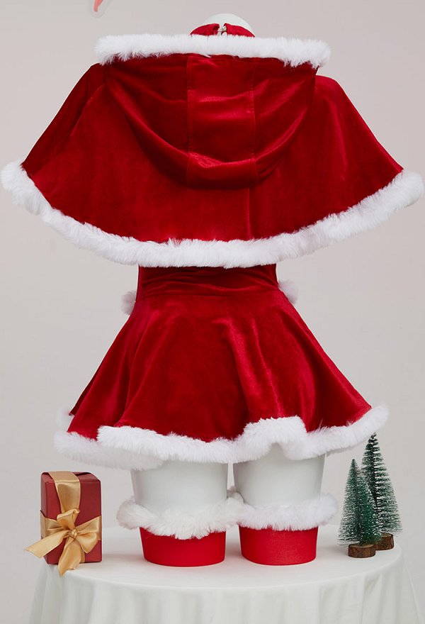 Vocal Derivado Sexy Erótico Navidad Fórmula Ropa Peluche con capa y mangas de la mano