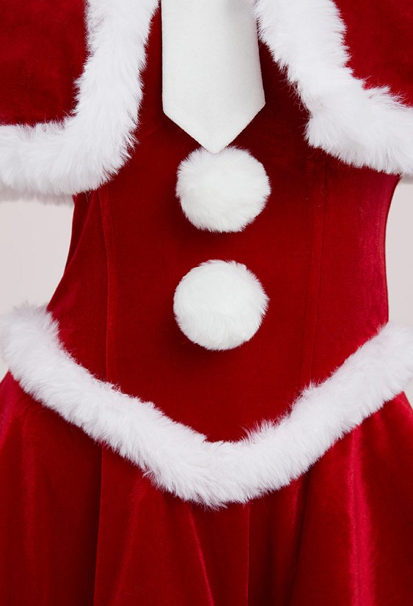 Vocal Derivado Sexy Erótico Navidad Fórmula Ropa Peluche con capa y mangas de la mano