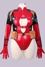 Talla Plus Deadpool Derivado Spin-Off Sexy Erotica Set Body y Cinturón con Riñonera y Casco