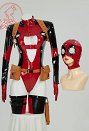 Deadpool Disfraz de Cosplay Spin-Off Sexy Erotica Set Body y Cinturón con Riñonera y Casco