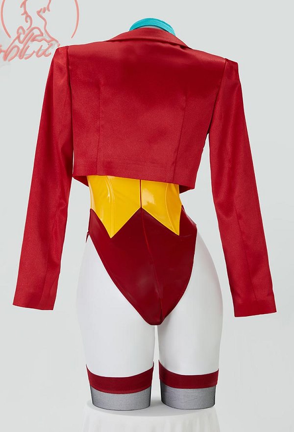 Joker Derivado Sexy Traje Erótico Cuello en V Body de Tirantes Cruzados sin Espalda con Chaqueta y Cuello Joker Derivado Sexy Traje Erótico Cuello en V Body de Tirantes Cruzados sin Espalda con Chaqueta y Cuello