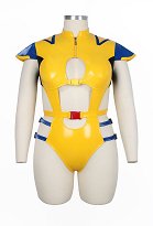 Übergröße Super Hero Derivative Sexy Dessous Set Bodysuit mit Ausschnitt und Huthandschuhen Übergröße Super Hero Derivative Sexy Dessous Set Bodysuit mit Ausschnitt und Huthandschuhen