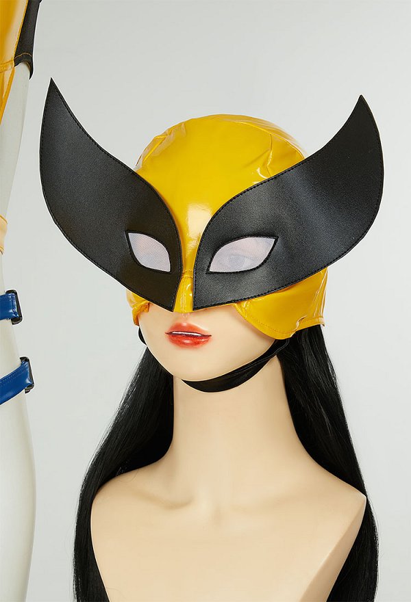 Super-héros Dérivé Ensemble de Lingerie Sexy avec Combinaison et Chapeau avec des Gants