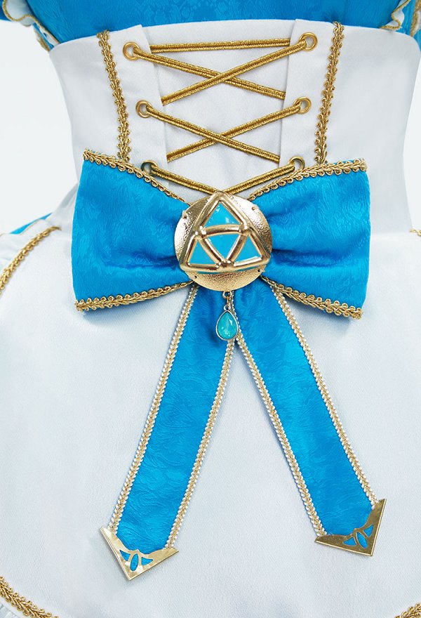 Princess Zelda Dérivé Robe de Femme de Chambre en Lingerie Sexy avec Tablier et Manches