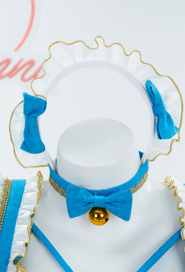 Princess Zelda Dérivé Robe de Femme de Chambre en Lingerie Sexy avec Tablier et Manches