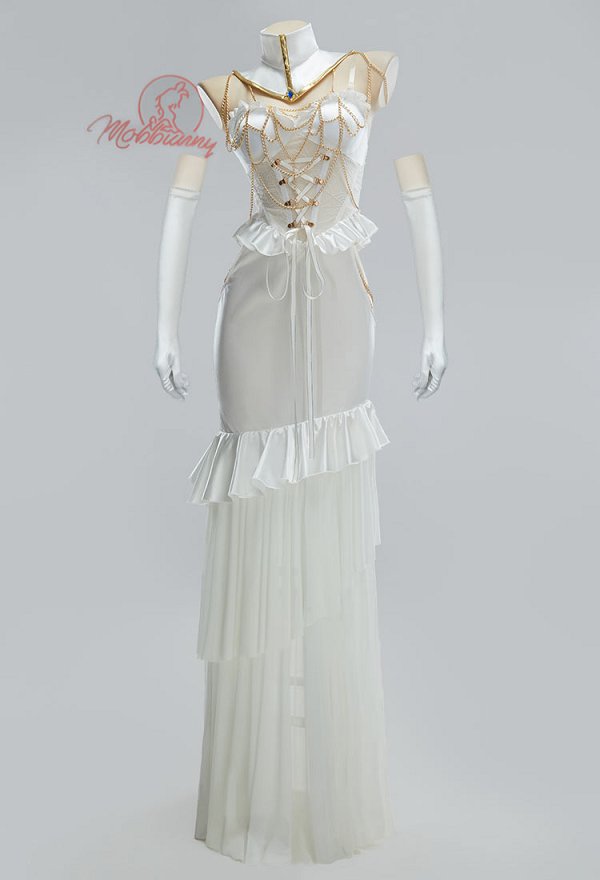 The Undead King Yael Bede Lingerie Cosplay Sexy Robe à volants avec tour de cou et bracelet