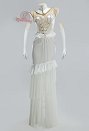 The Undead King Pure-White Devil Derivative Sexy Lingerie Dress Cutout Ruffle Dress with Gloves Chest Chain