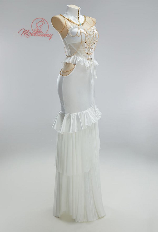 The Undead King Yael Bede Lingerie Cosplay Sexy Robe à volants avec tour de cou et bracelet