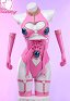 JJBA Giovanna Derivative Sexy Dessous Herz Cutout Neckholder Lingerie Bodysuit Handschuhen Beinringen