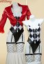 Joker 2 Payaso Niña Derivado Conjunto Lencería Sexy Body y Chaqueta con Calcetines