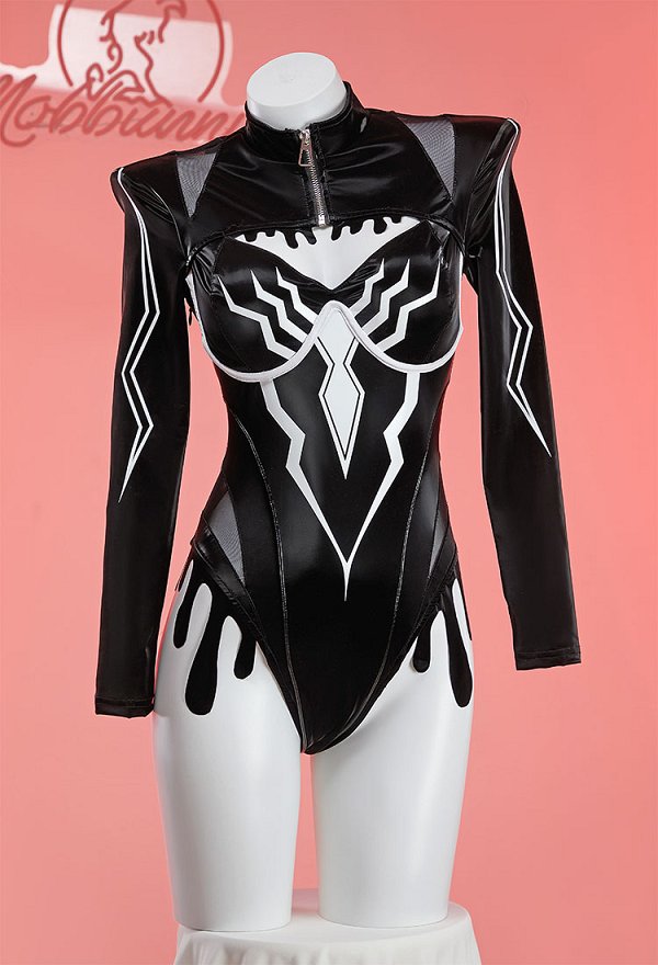 Eddie Derivative Sexy Dessous Set Bodysuit mit Handschuhen und Kopfbedeckung Eddie Derivative Sexy Dessous Set Bodysuit mit Handschuhen und Kopfbedeckung