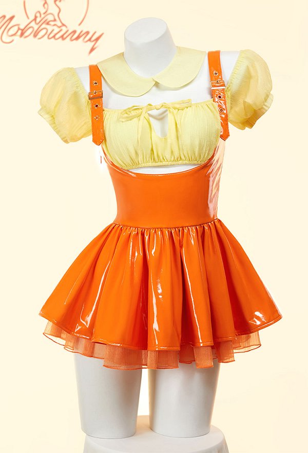 Squid Game costume de cosplay sexy Combinaison haut et robe avec chaussettes