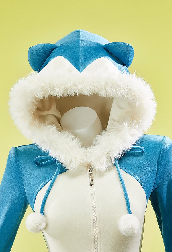 PM Derivative Sexy Lingerie Plush Homewear Fluffy Jumpsuit with Socks and Belt